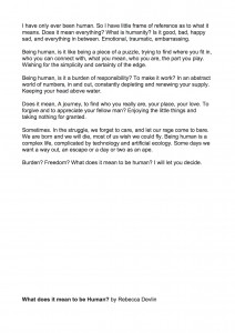 whatdoesitmeantobehumanrebeccadevlin